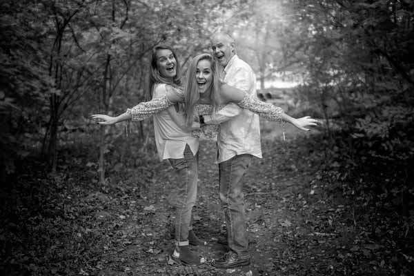 Parents celebrating their daughter at High School Senior Photoshoot