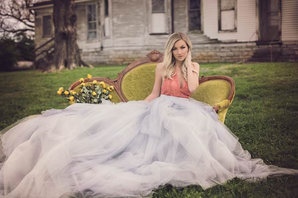 Vintage Shoot with our Custom Tulle Skirt